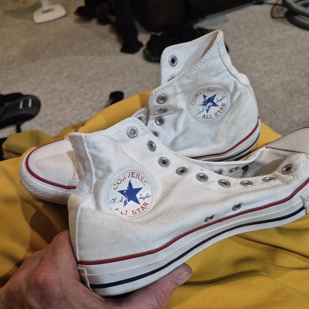 Converse All Star White Canvas Sneakers - Picture 5 of 5